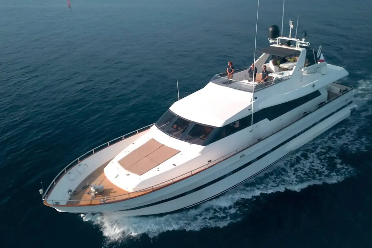 Falcon 80S, main deck — Athens Yachts Rental, Athens